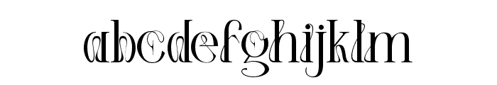 Elnora Regular Font LOWERCASE