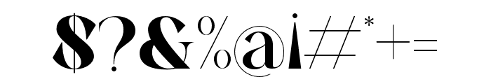 Elova Regular Font OTHER CHARS