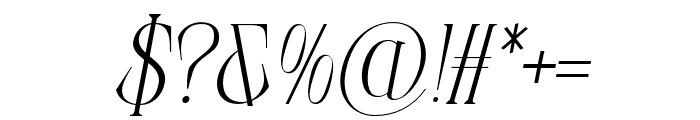 ElphadoraItalic-Light Font OTHER CHARS