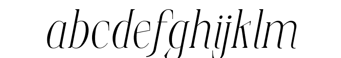 ElphadoraItalic-Light Font LOWERCASE