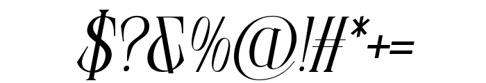 ElphadoraItalic-Medium Font OTHER CHARS