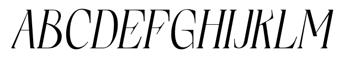 ElphadoraItalic-Medium Font UPPERCASE