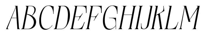 ElphadoraItalic-Regular Font UPPERCASE