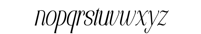 Elsain Extra Light Italic Font LOWERCASE