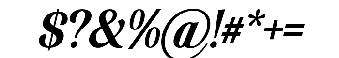 Elsain Semi Bold Italic Font OTHER CHARS