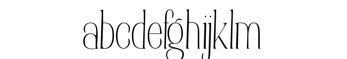 Elsain Thin Font LOWERCASE