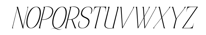 Elsain Variable Italic Thin Ita Font UPPERCASE