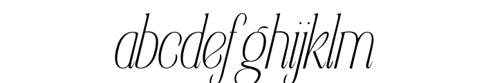 Elsain Variable Italic Thin Ita Font LOWERCASE