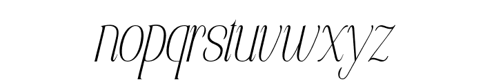 Elsain Variable Italic Thin Ita Font LOWERCASE