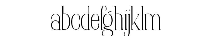 Elsain Variable Regular Thin Font LOWERCASE