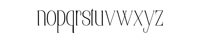 Elsain Variable Regular Thin Font LOWERCASE