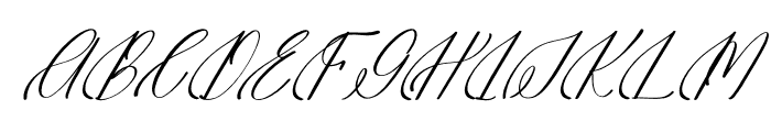 Elsantie Perilyna Italic Font UPPERCASE