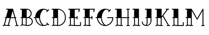 Elvishwild Top Shade Font LOWERCASE