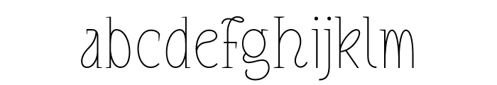 Elysia Alt Light Font LOWERCASE