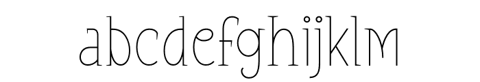 Elysia Light Font LOWERCASE
