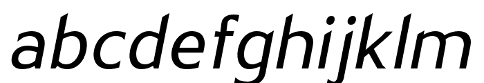 Elysian Glide Italic Font LOWERCASE