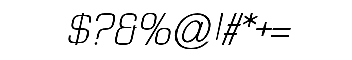 Elyzabeth Pro Italic Font OTHER CHARS