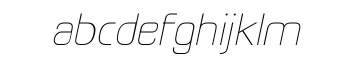 Elyzabeth Pro Thin Italic Font LOWERCASE