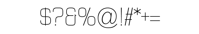 Elyzabeth Pro Thin Font OTHER CHARS
