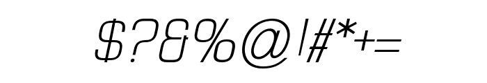 ElyzabethPro-Italic Font OTHER CHARS