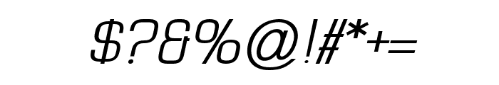 ElyzabethPro-SemiBoldItalic Font OTHER CHARS