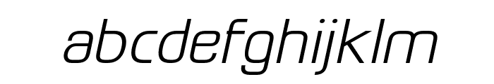 ElyzabethPro-SemiBoldItalic Font LOWERCASE