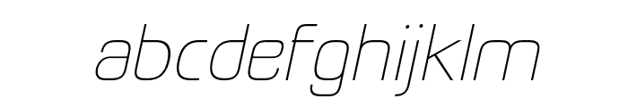 ElyzabethPro-ThinItalic Font LOWERCASE