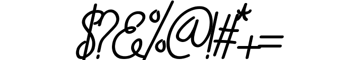 Emalia Bold Italic Font OTHER CHARS