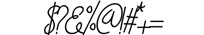 Emalia Italic Font OTHER CHARS
