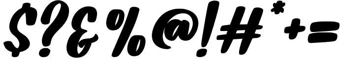 Emboh Italic Font OTHER CHARS