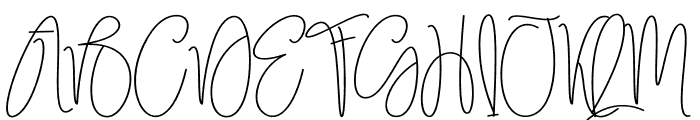 Embroidery Signature Font UPPERCASE