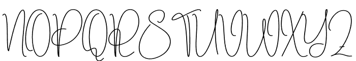 Embroidery Signature Font UPPERCASE