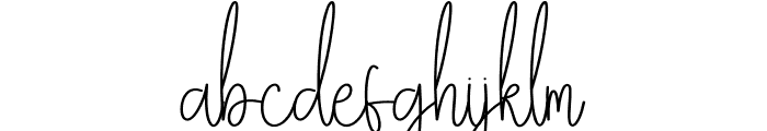 Embroidery Signature Font LOWERCASE