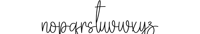 Embroidery Signature Font LOWERCASE