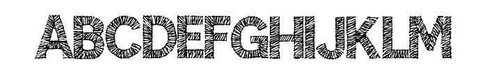Embroidery Stitch By Sq Regular Font UPPERCASE