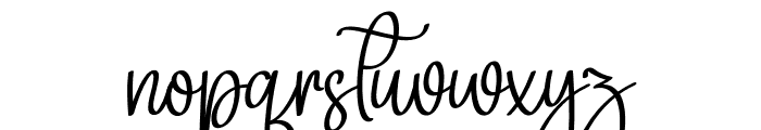 Embroidery Winter Font LOWERCASE