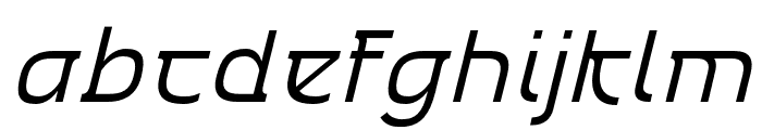Emencut-LightSlanted Font LOWERCASE