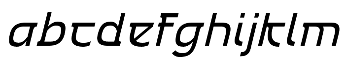 Emencut-Slanted Font LOWERCASE