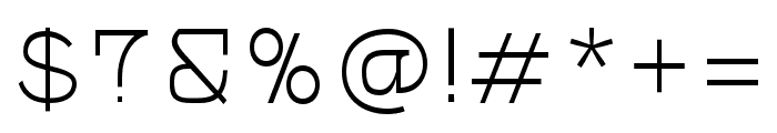 Emencut-Thin Font OTHER CHARS