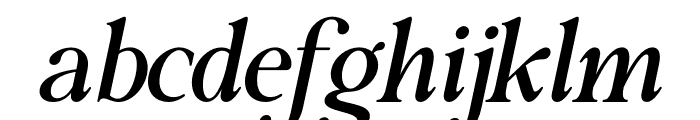 Emerald Italic Font LOWERCASE