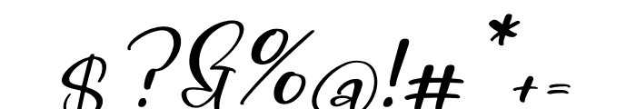 Emerald Royale Italic Font OTHER CHARS