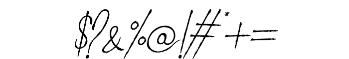 Emillam Italic Font OTHER CHARS