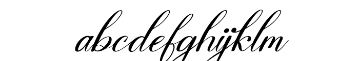 Emilleya Italic Font LOWERCASE