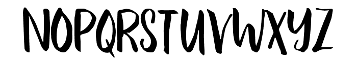 EmilySmilesBrush-Regular Font LOWERCASE