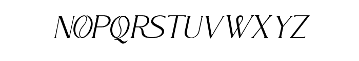 EmilyaRown-Italic Font UPPERCASE