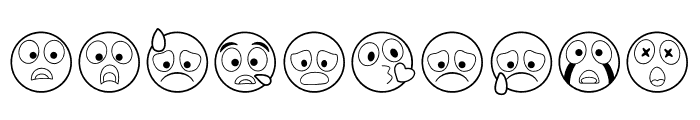Emoji Smile face Font OTHER CHARS