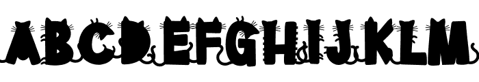 Emoticat CF Font UPPERCASE