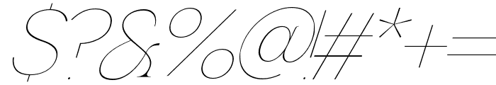 Emotion ArtDeco Italic Font OTHER CHARS