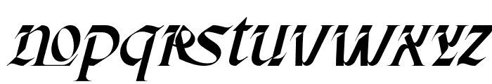 Emotional Restraint Regular Italic Font LOWERCASE