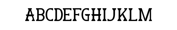 EmptyMegazine Font UPPERCASE